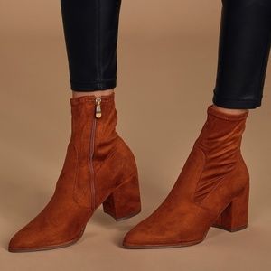 Suede Sock Boots